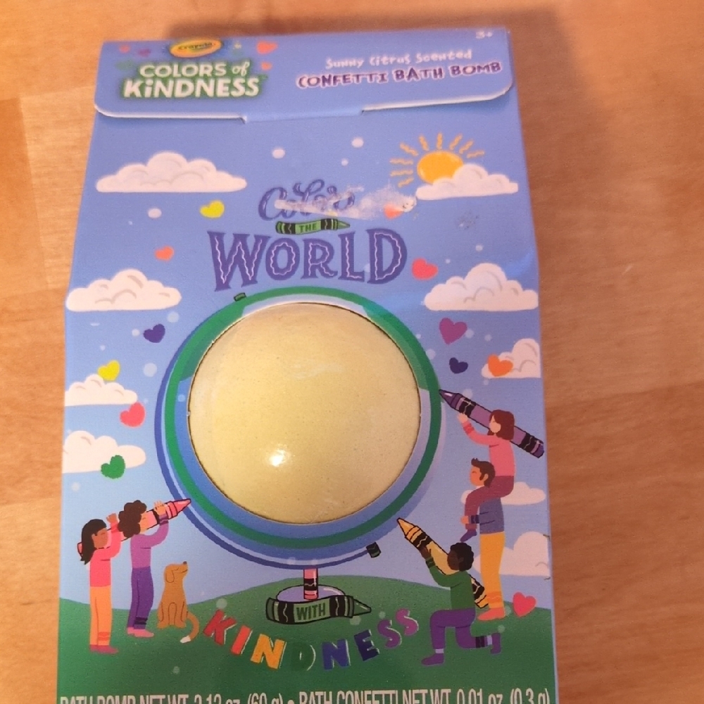 Crayola Colors of Kindness Confetti Bath Bomb - Yellow